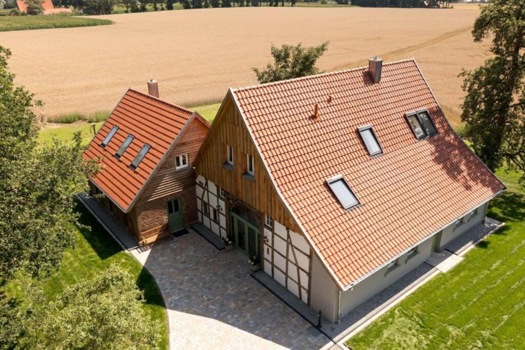 Versmold Zum Heuerling Ferienwohung Im Alten Stall Mit Sauna מראה חיצוני תמונה